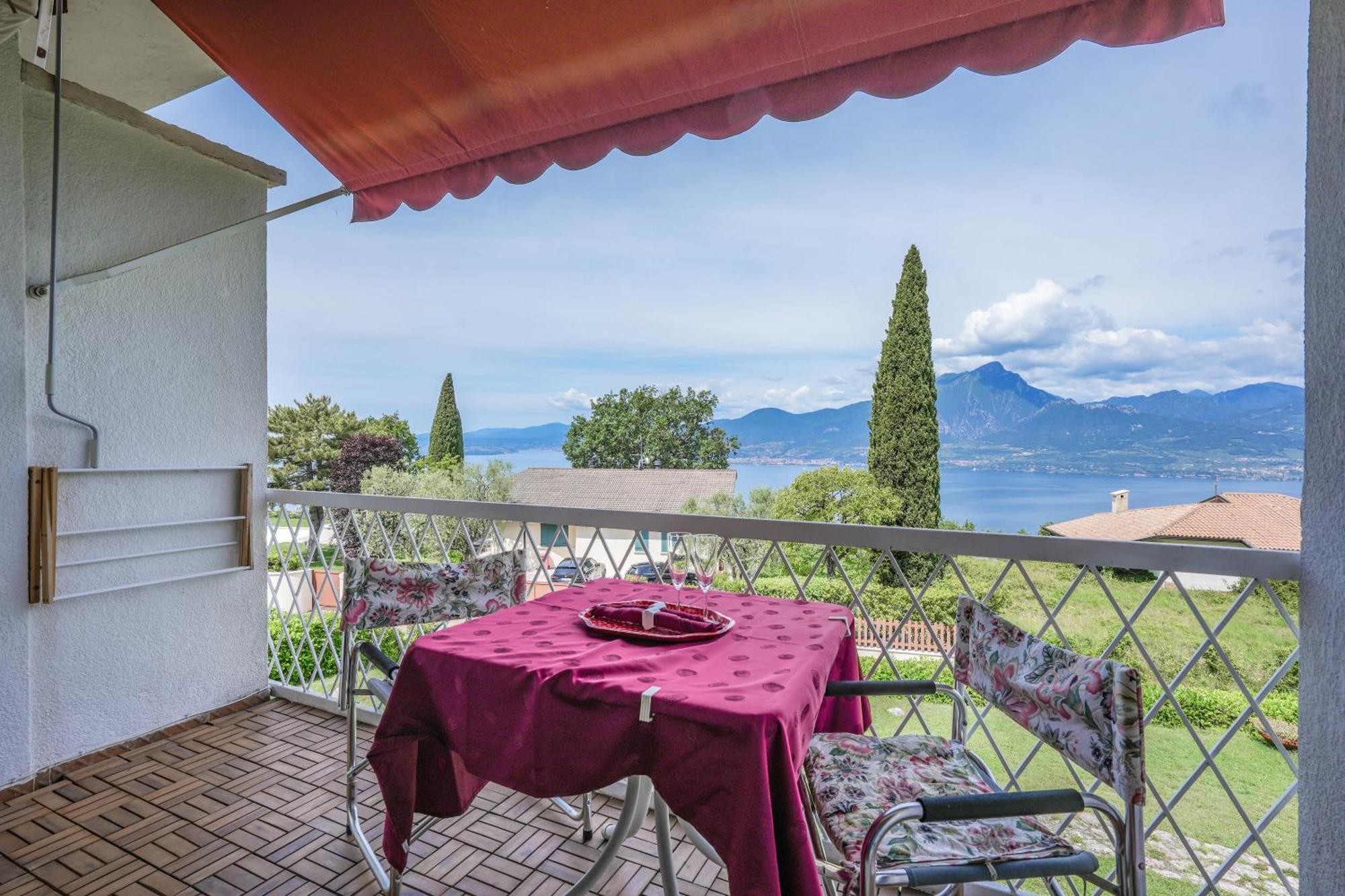 Ferienwohnung Garda Panoramic House Albisano Exterior foto